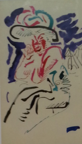 Bernhard Heisig Orginal Zeichnung Tusche, Aquarell Bernhard Heisig Orginal Zeichnung Tusche, Aquarell