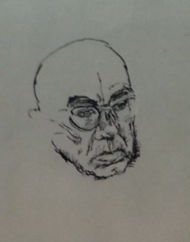 Bernhard Heisig Orginal Zeichnung Tusche Potrait Bernhard Heisig Orginal Zeichnung Tusche Potrait